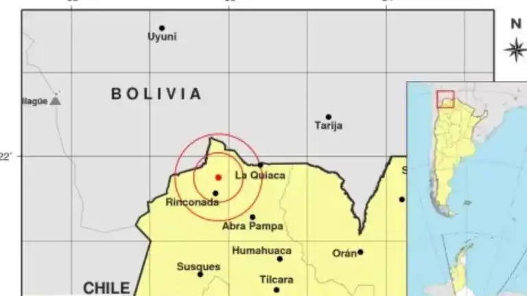 El fenómeno fue reportado por el Instituto Nacional de Prevención Sísmica.