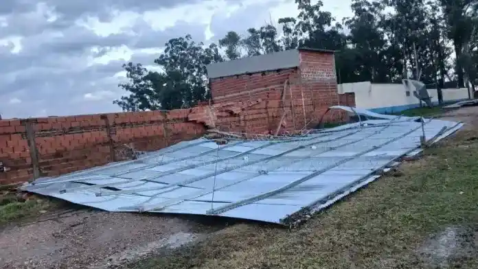 El temporal produjo fuertes daños en zonas de Entre Ríos