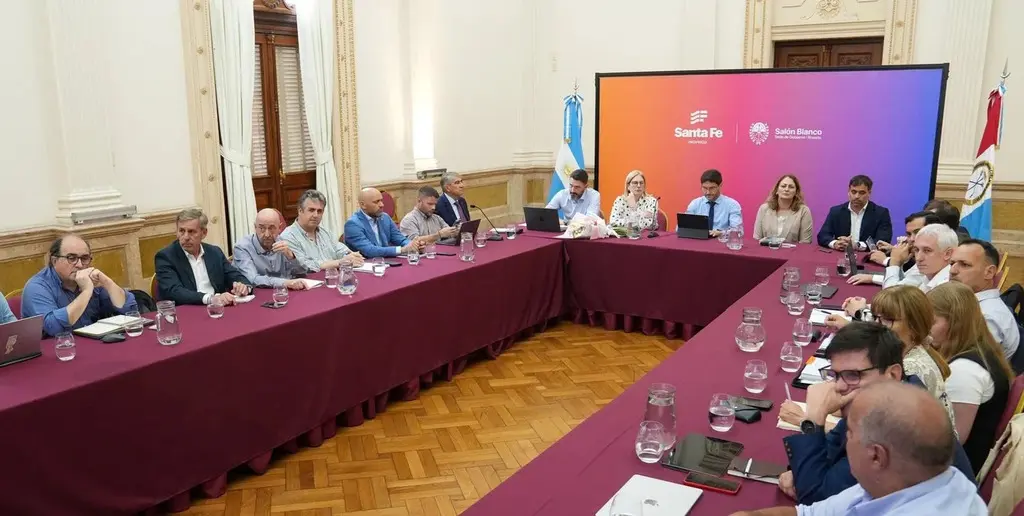 La reunión de gabinete se realizó en Rosario