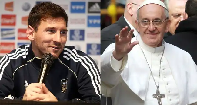 Messi le envió un particular regalo al papa Francisco