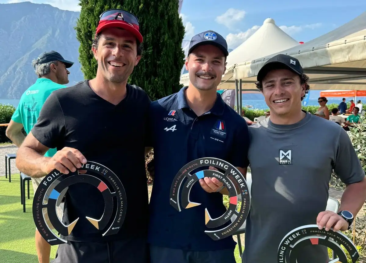 El marplatense Massimo Contessi se destacó en la Foiling Week de Clase Moth.