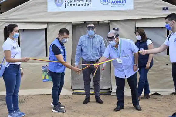 Acnur dona carpa e insumos para atender a pacientes con COVID-19 en la frontera colombo-venezolana