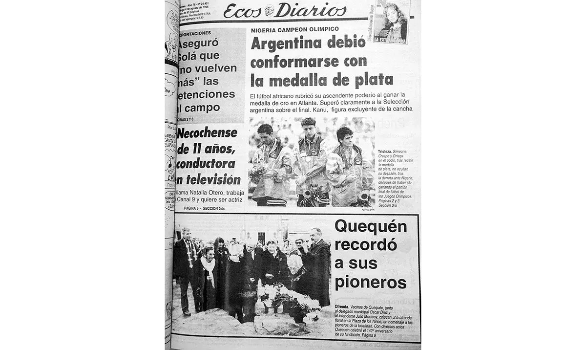 Domingo 4 de agosto de 1996