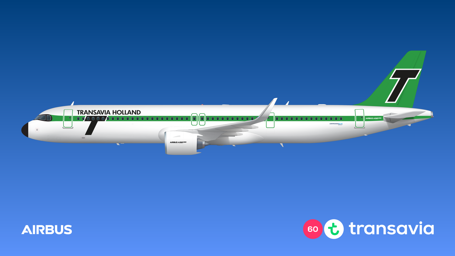 Transavia Airbus A321neo retro