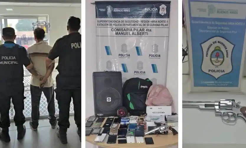 Robó un local de celulares y fue capturado gracias a las cámaras de seguridad