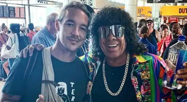 Dos potencias se saludan: Diplo le pidió una foto a la Mona Jiménez en Jamaica
