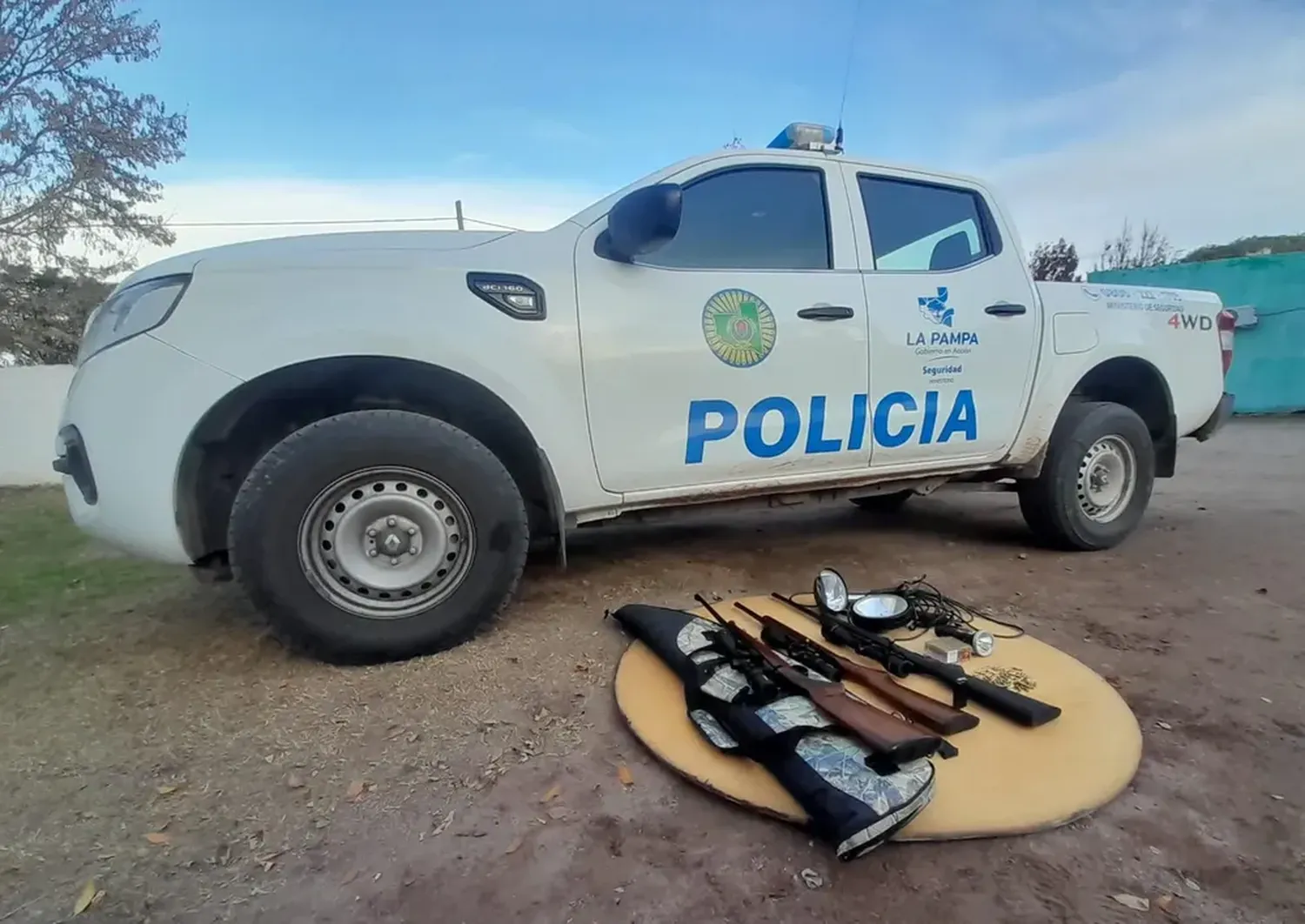 Las armas que fueron secuestradas en La Pampa