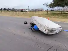 Accidente insólito en ruta entrerriana: dos heridos tras chocar contra un colchón