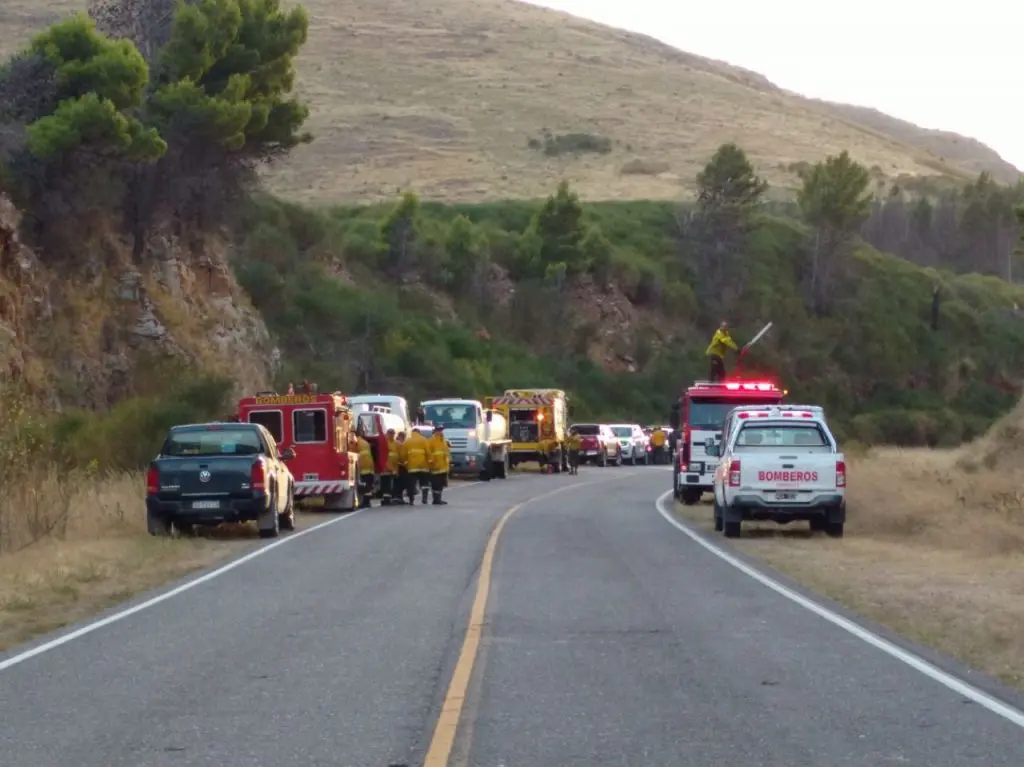 Tornquist: Controlan incendio en las sierras y aseguran que "fue intencional"