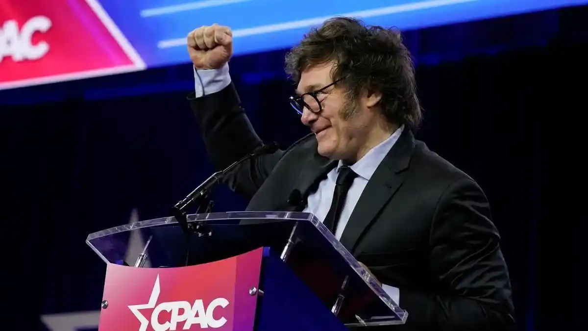 Javier Milei expuso en la CPAC.