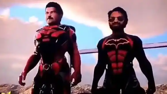 ¡Primero fue SúperBigote! Con un Lacava a lo Batman y Chávez y Maradona «angelicales», inauguran polideportivo en Puerto Cabello