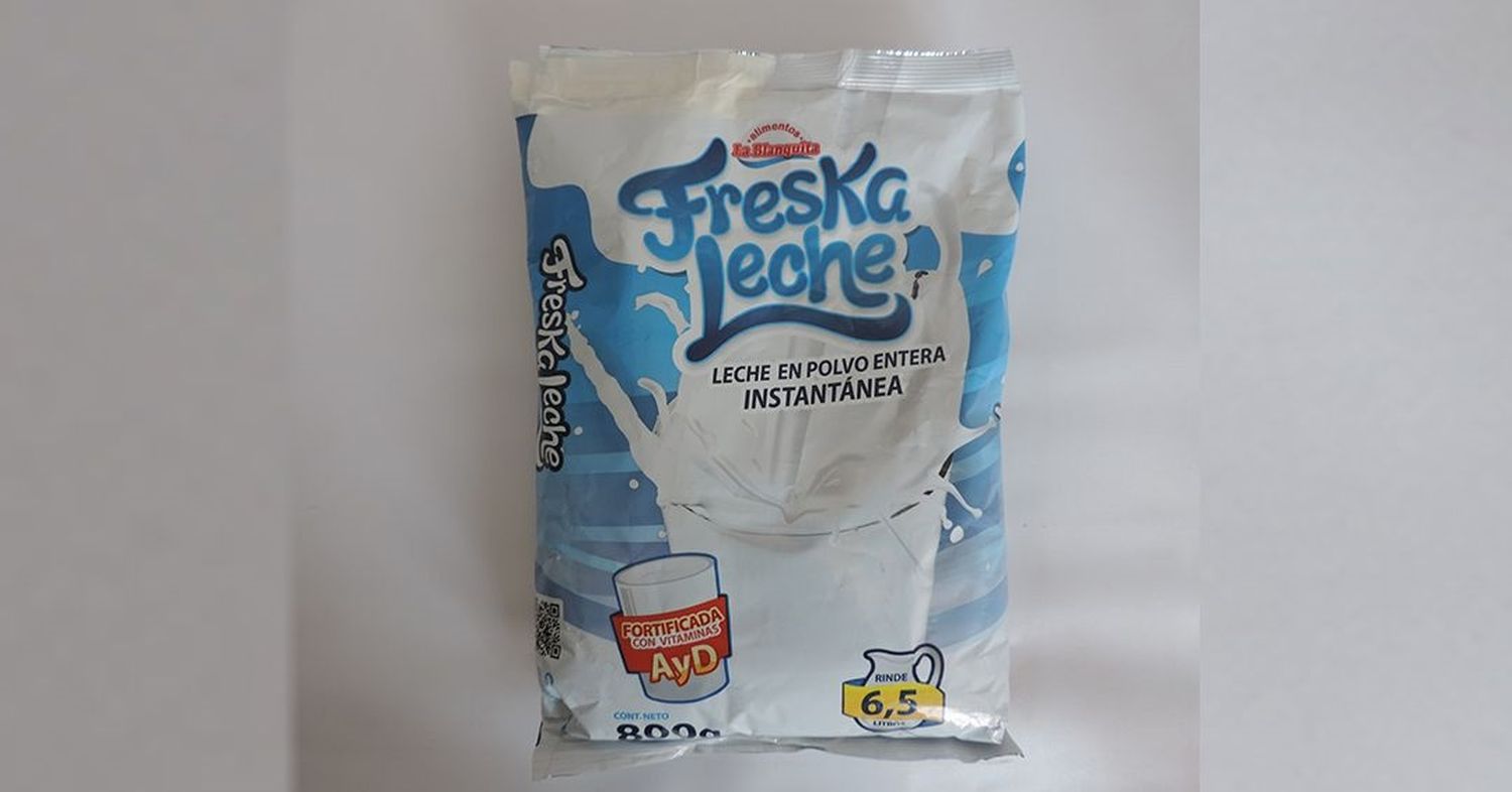 Alerta sobre lotes de leche en polvo Freska Leche
