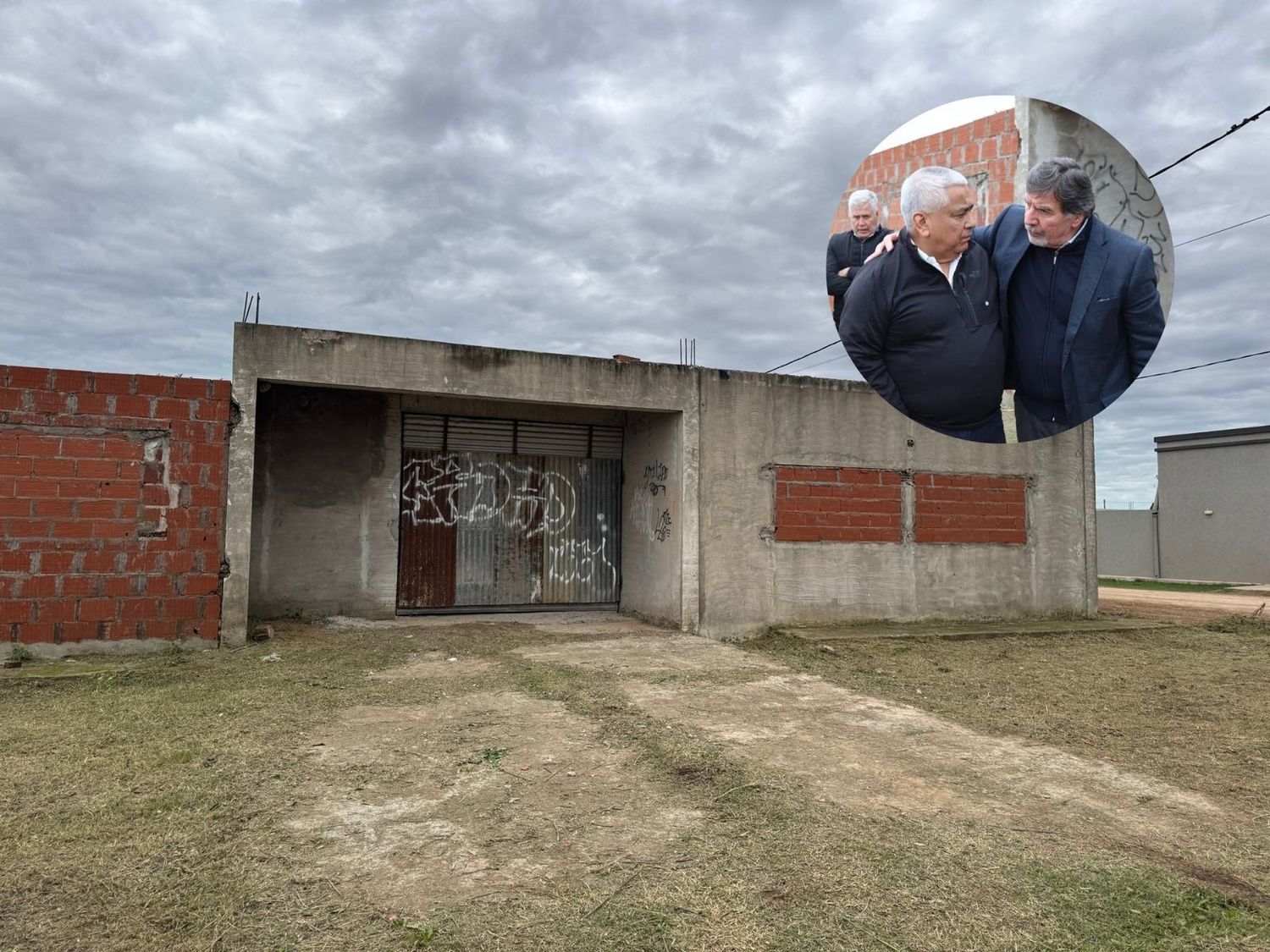 Salazar estuvo con Sileoni en el edificio de la Escuela María Madre para gestionar los fondos que permitan concluir la obra.