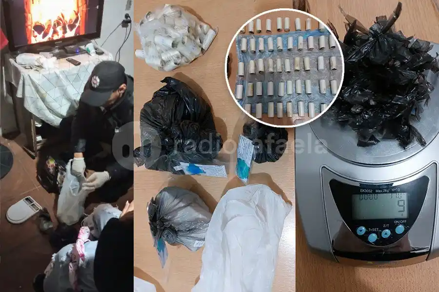 Microtráfico: atraparon a una joven de 21 años con más de un kilo de cocaína y 3 millones de pesos