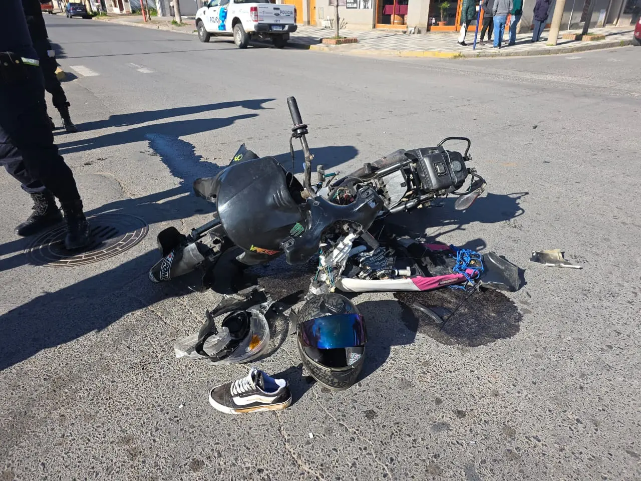 Disponen el traslado del motociclista accidentado hoy por la mañana