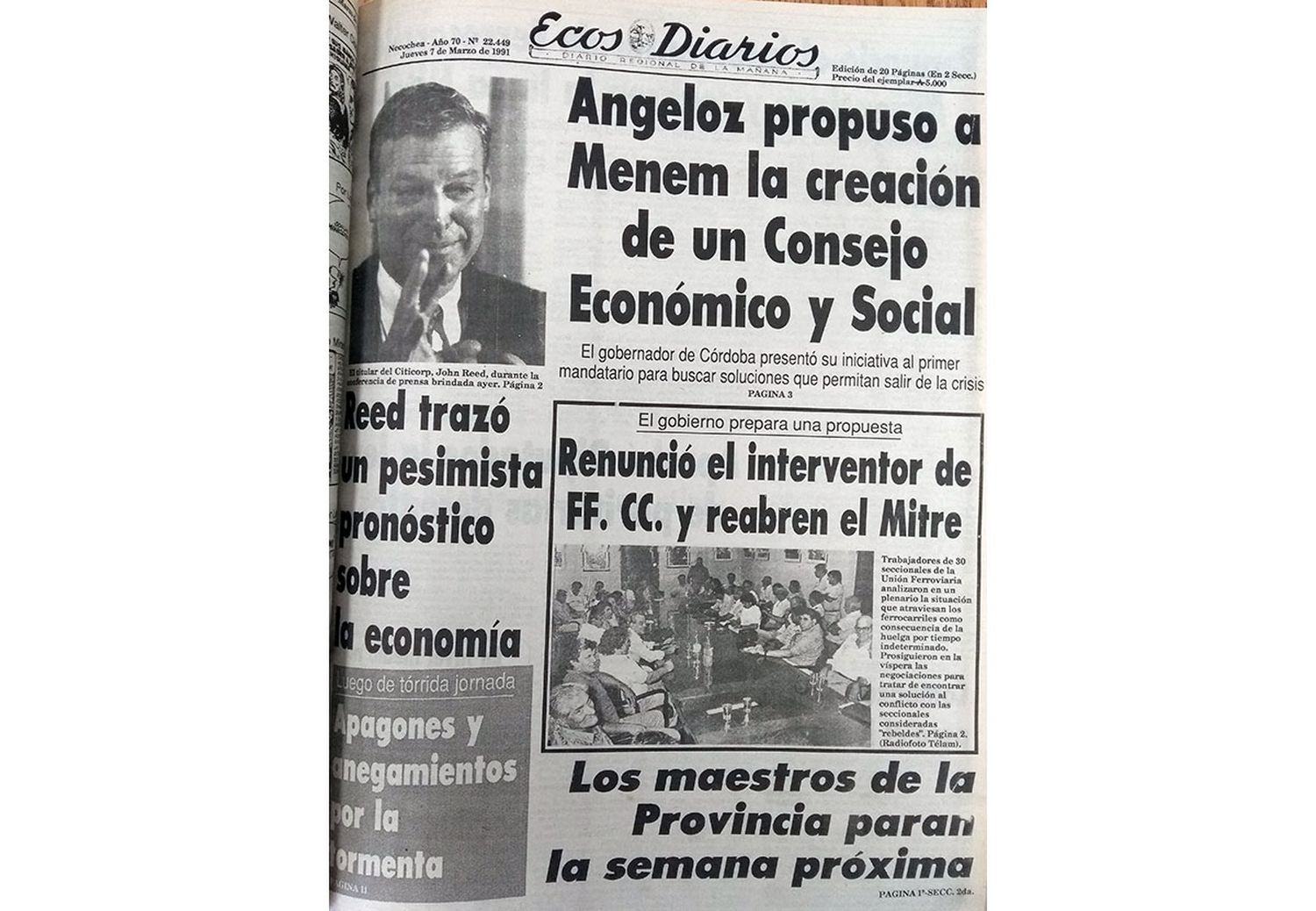 Jueves 7 de marzo de 1991