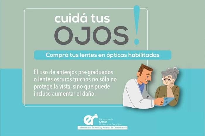Recomiendan consultas a profesionales matriculados y ópticas habilitadas