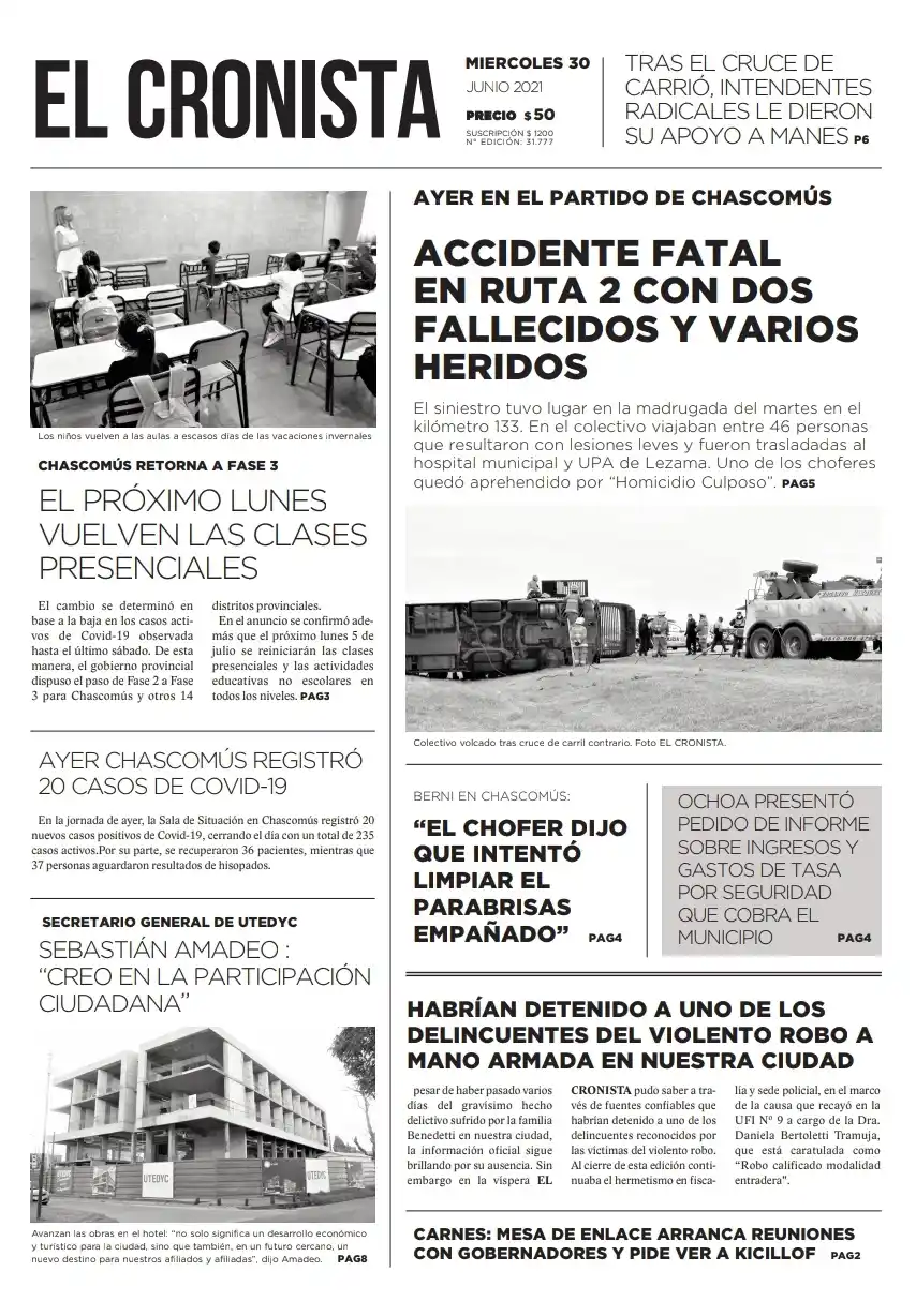 Tapa 30 de junio 2021