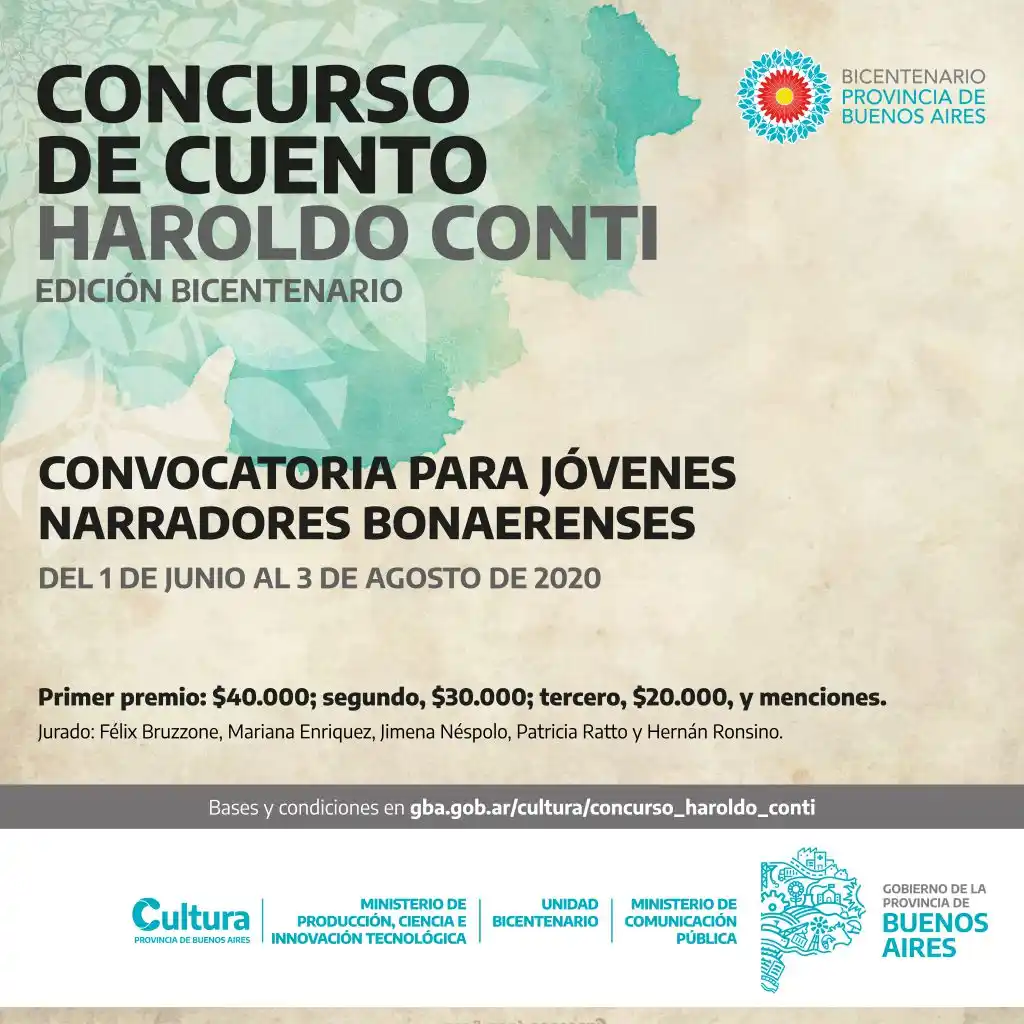 Continúa abierta la convocatoria al  concurso de cuento Haroldo Conti