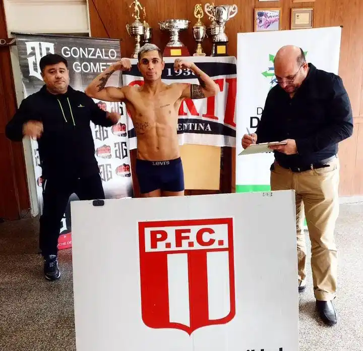 Boxeo: Laureano Ubiedo dio el peso y está listo para la gran velada de la noche Albirroja