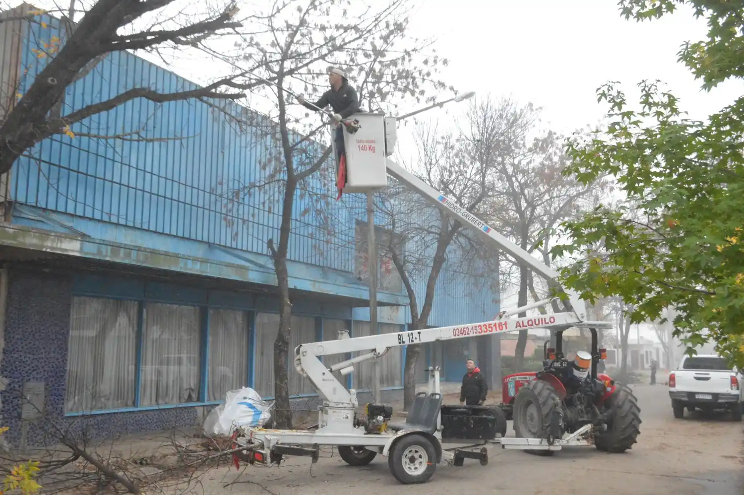 Trabajos en distintos espacios de la ciudad.