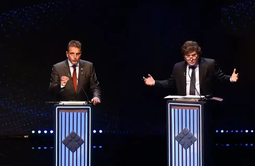 Massa y Milei, en un debate que puede ser clave para definir el ballotage