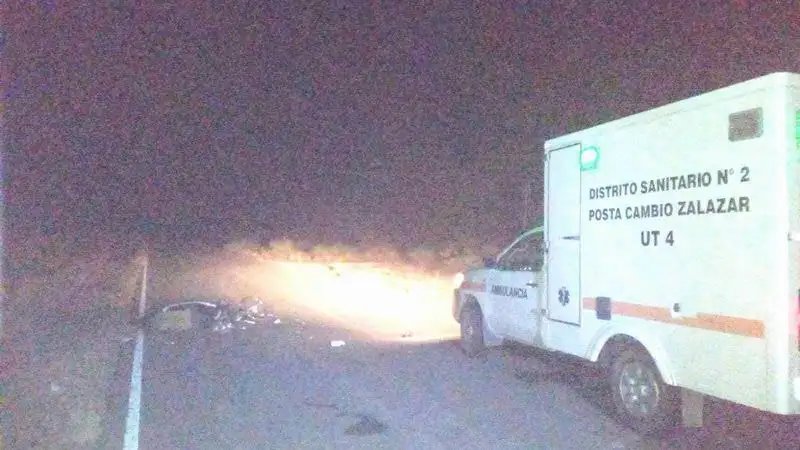 Ruta nacional 86: motociclista
murió tras embestir una vaca
