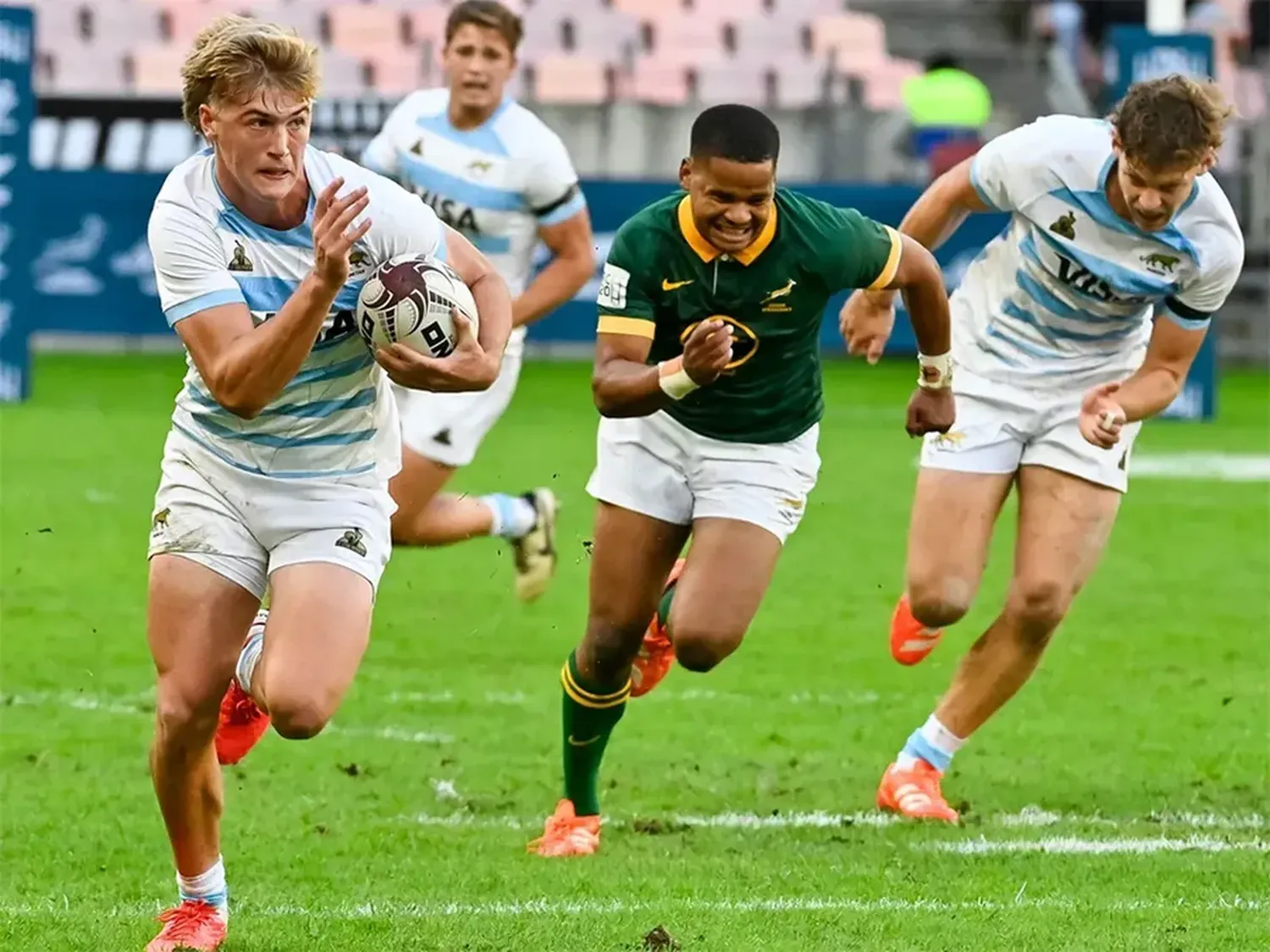 Los Pumitas cayeron ante Sudáfrica en su debut en el Rugby Championship M20