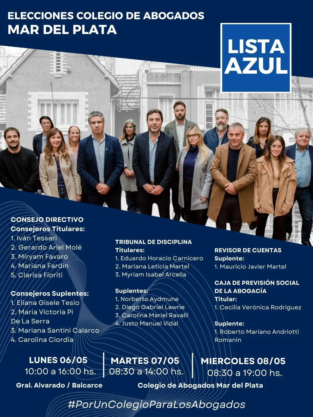 lista azul abogados