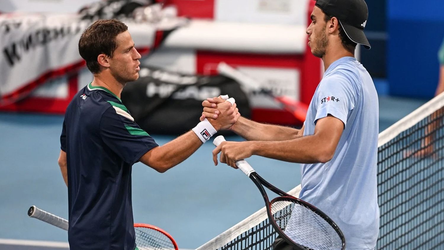 Schwartzman se quedó con el duelo entre argentinos ante Francisco Cerúndolo (AFP)