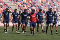 Los Pumas, con Calles, se instalaron en Sudáfrica