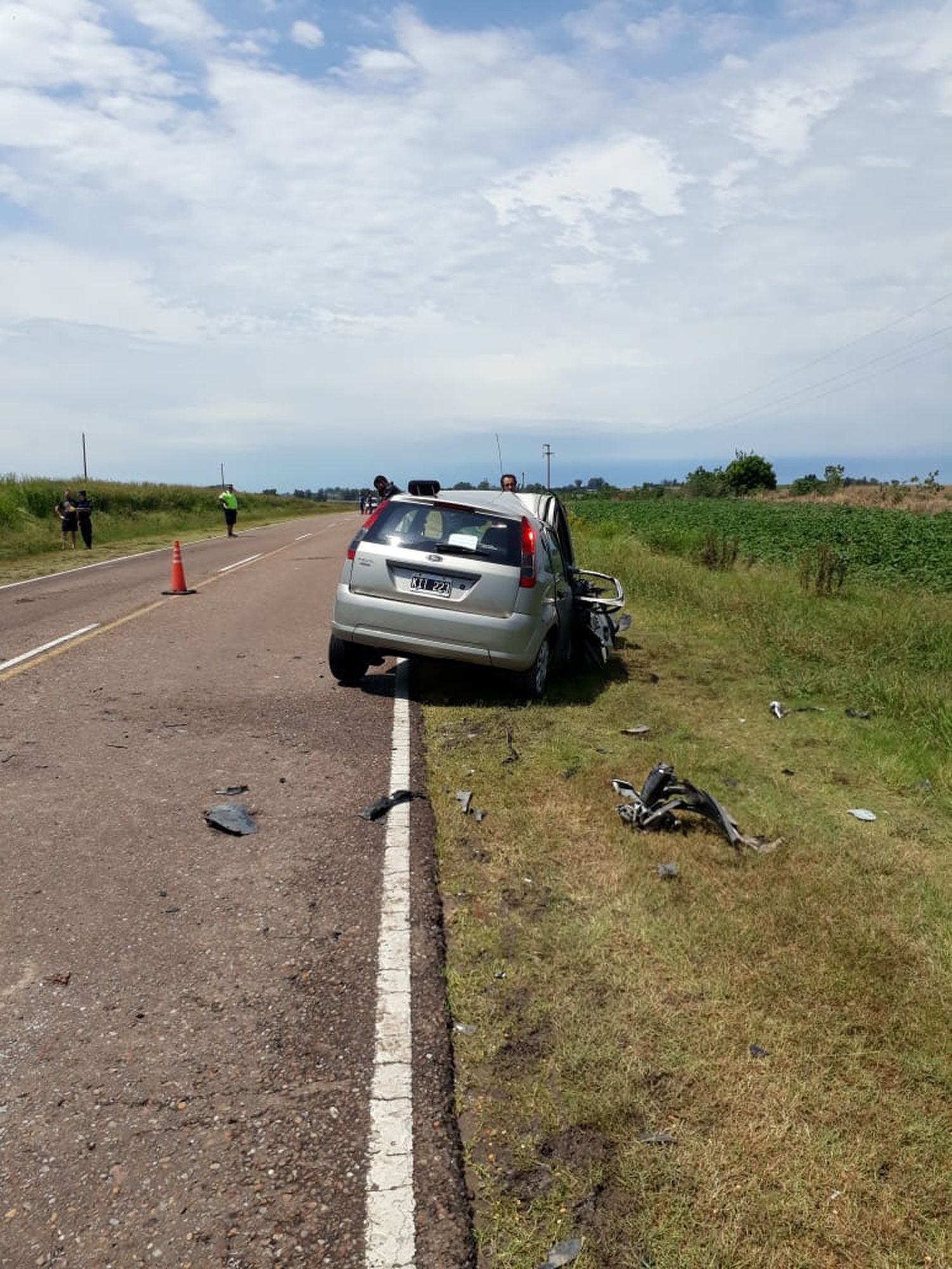 Colisión frontal en ruta 131