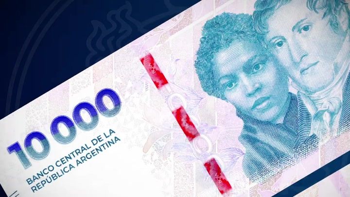 Así luce el nuevo billete de $10.000.