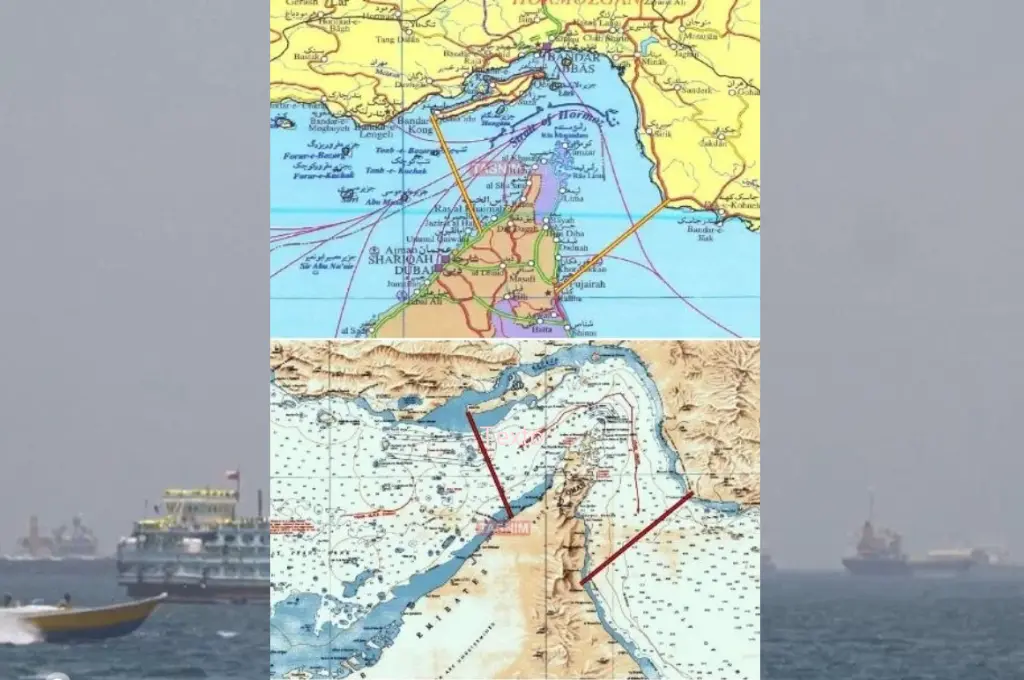 La Guardia Revolucionaria iraní publica un mapa de la zonas de Ormuz bajo su control