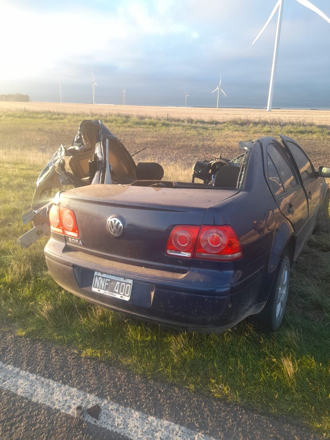Accidente fatal en la ruta 3: chocaron un auto y un colectivo