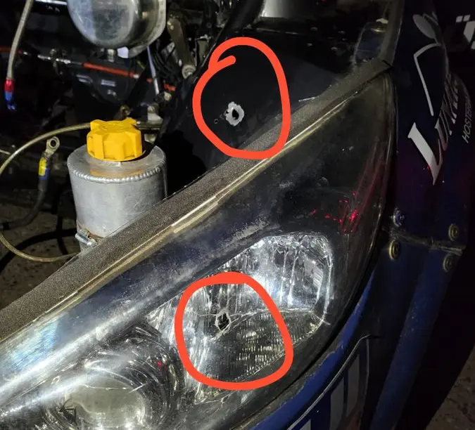 Leonel Pernía denunció que su auto fue baleado