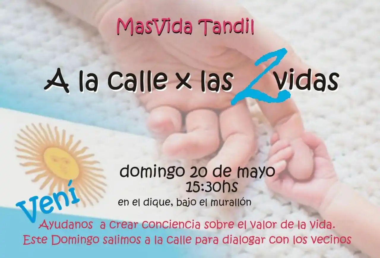 El grupo MasVida Tandil organiza una jornada para el próximo domingo en el lago
