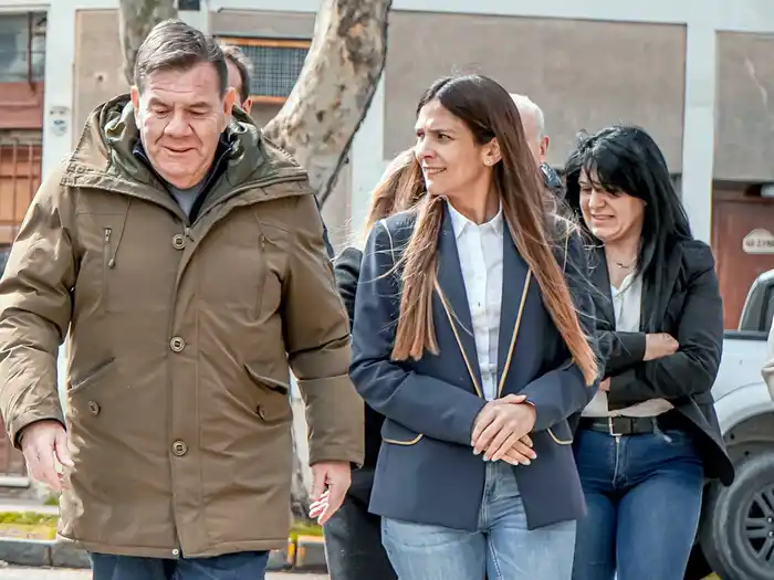 Guillermo Montenegro junto a Eugenia Vallotta