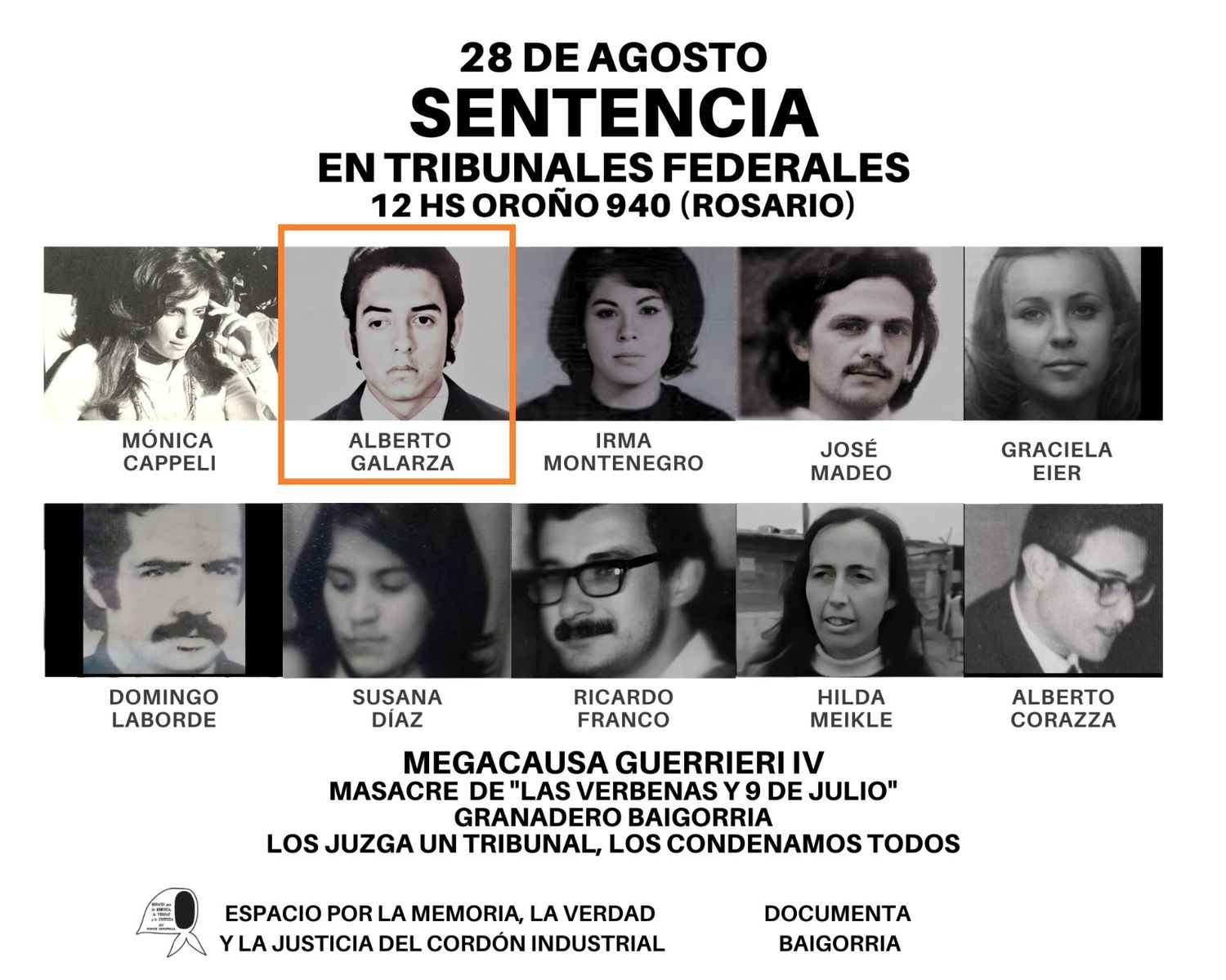 La memoria del “Indio” Alberto Galarza tuvo finalmente su justicia