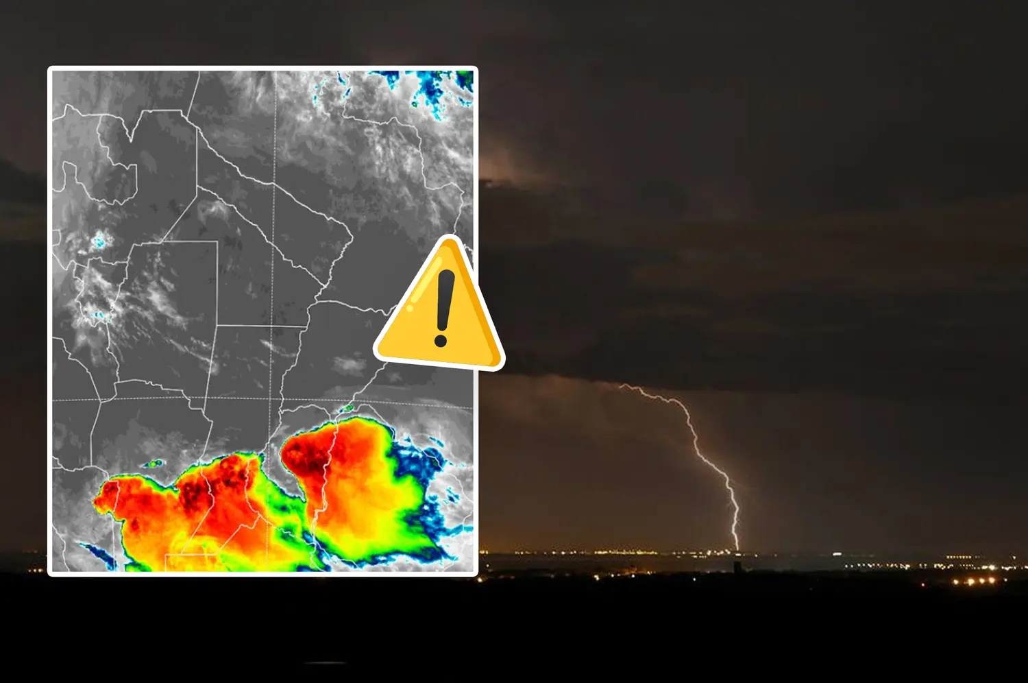 Alerta naranja por tormentas fuertes en Rafaela y zona: el jueves sigue con mal tiempo