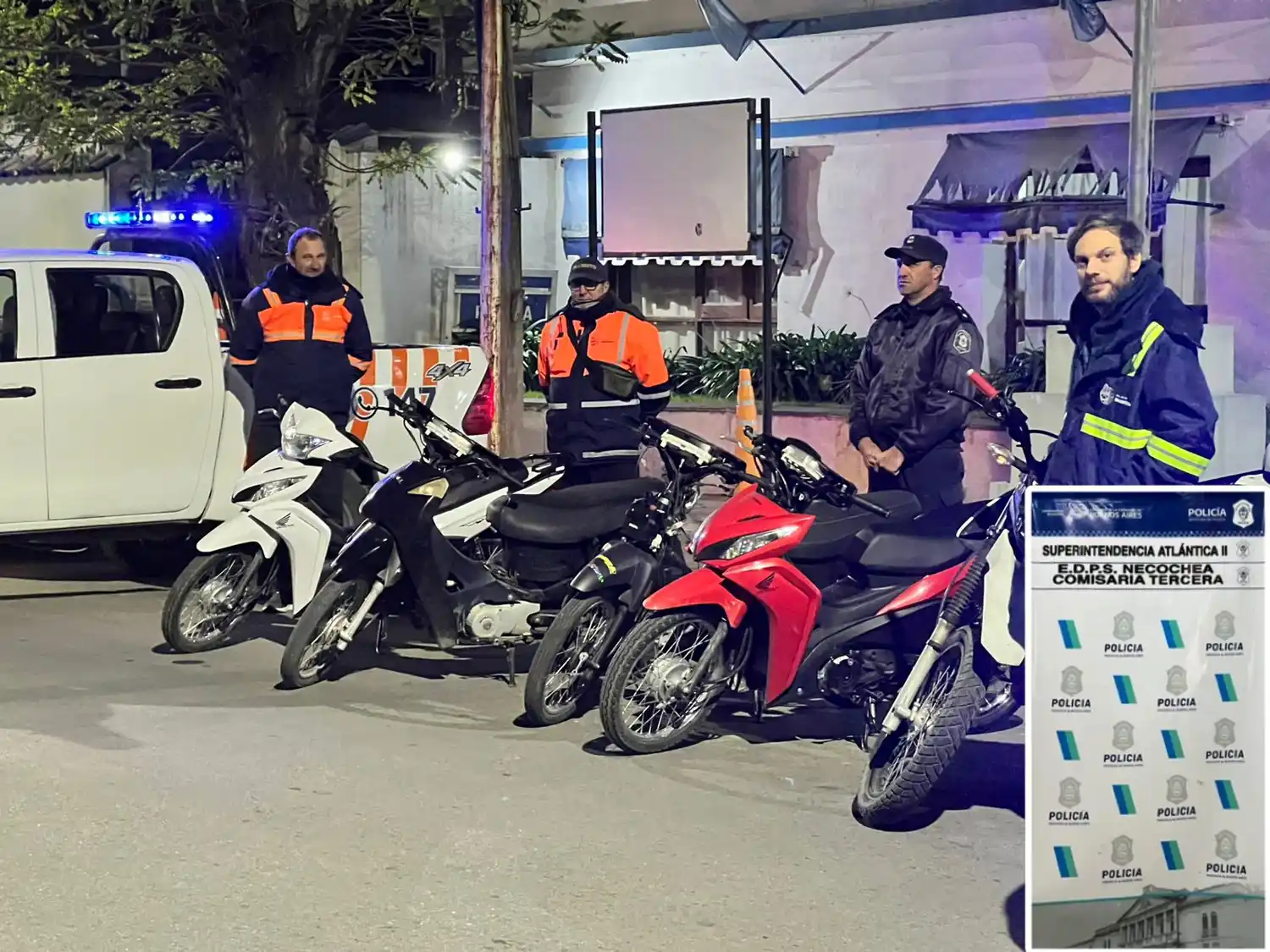 Algunas de las motos secuestradas