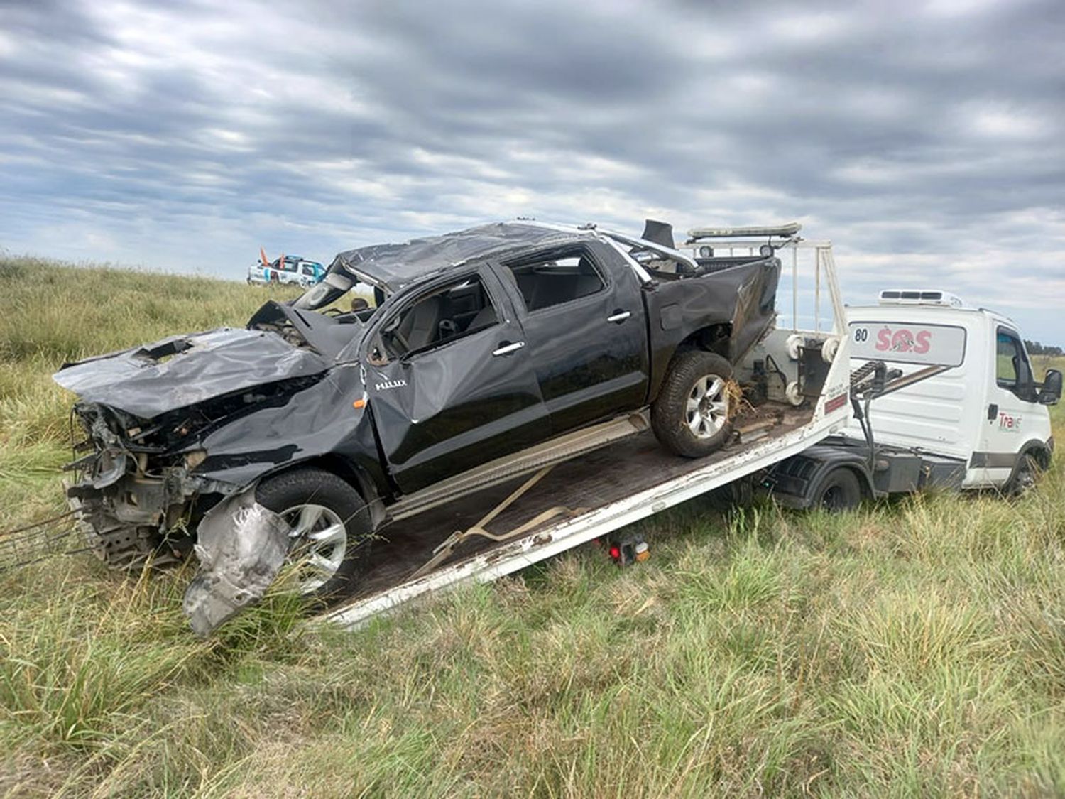 Murió un matrimonio, tras un despiste y vuelco en ruta 55