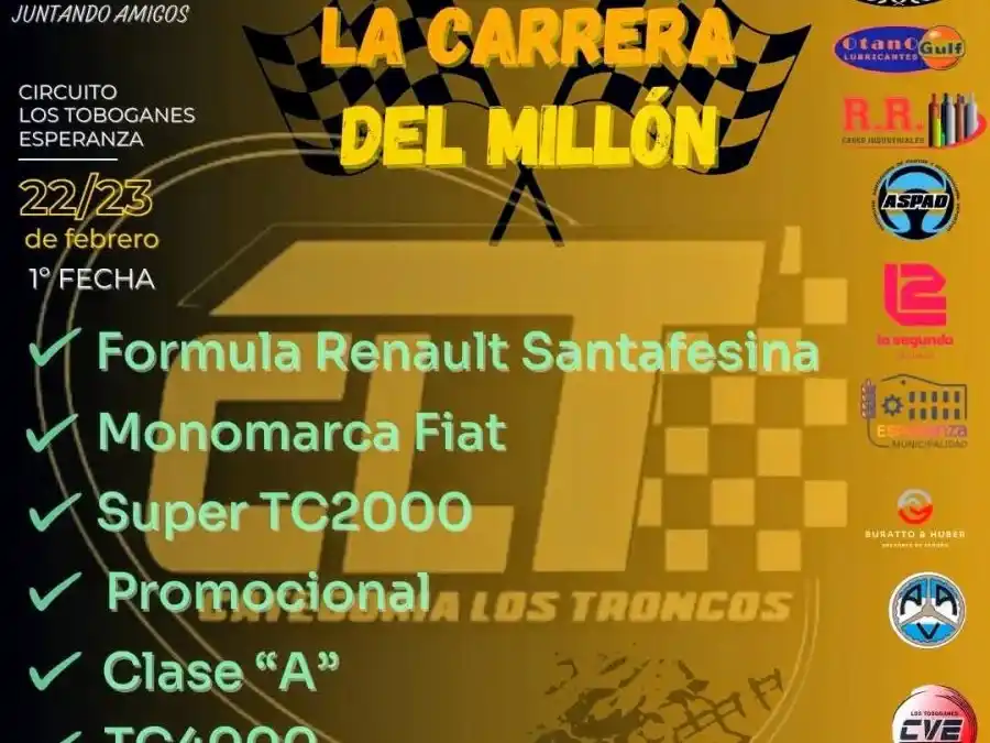 "Los Toboganes" de Esperanza será el escenario de la esperada "Carrera del Millón"