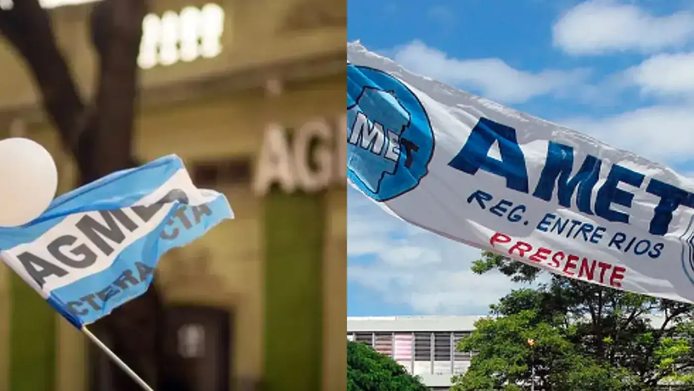 AGMER y AMET realizan este miércoles un paro de 24 horas en reclamo salarial y contra la reforma previsional