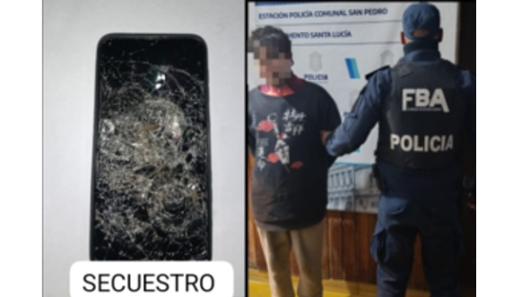 Violencia de género: le sacó el celular a su pareja y fue aprehendido