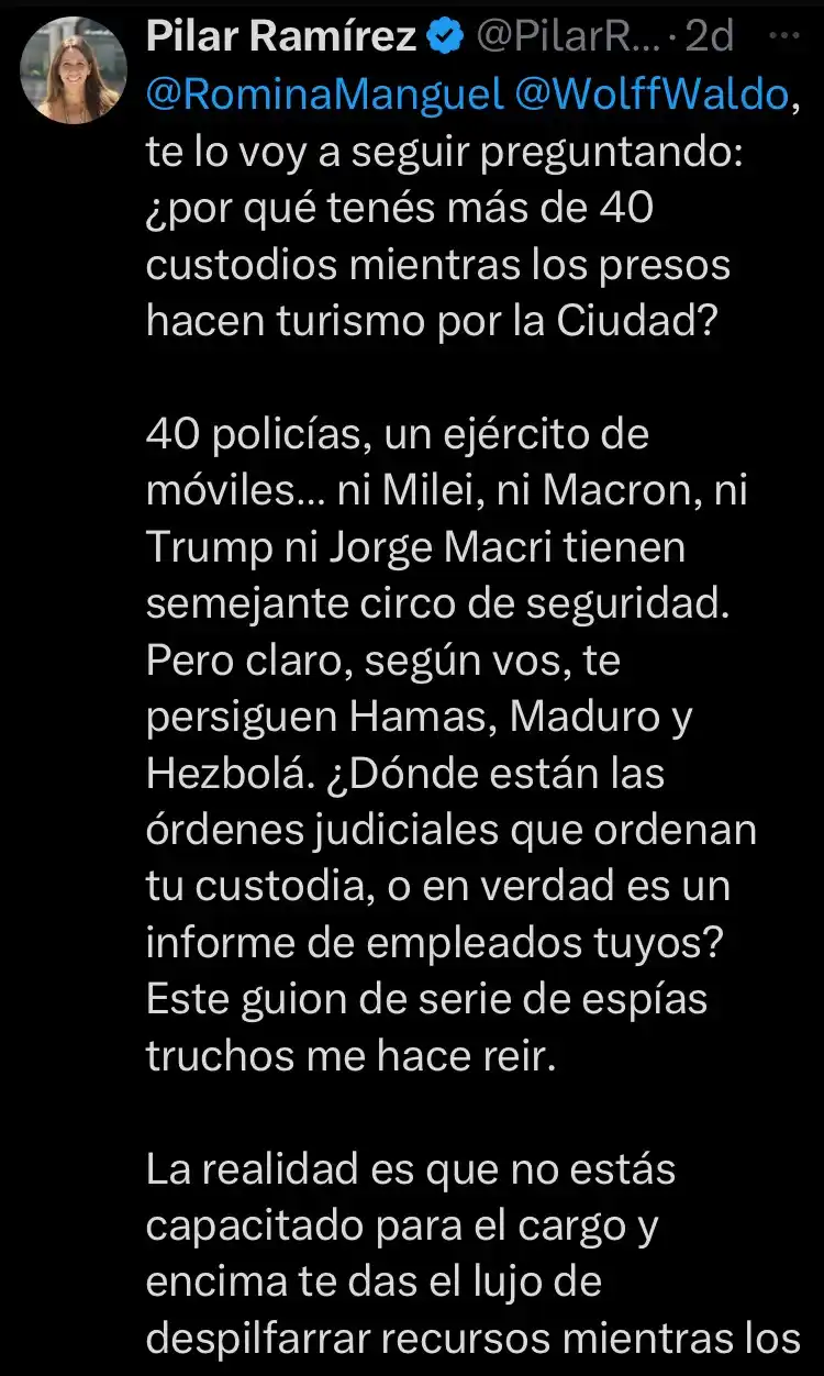 Posteo Pilar Ramirez