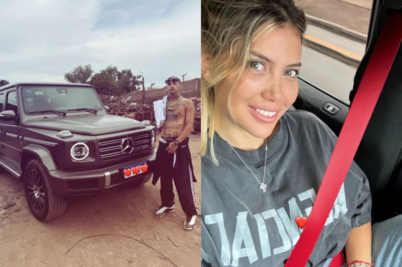 Elían Valenzuela y Wanda Nara