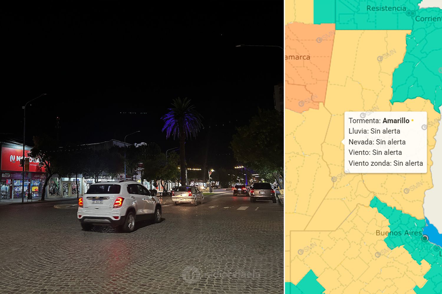 Crece la preocupación por la mesa navideña: alerta amarillo por tormentas para Nochebuena