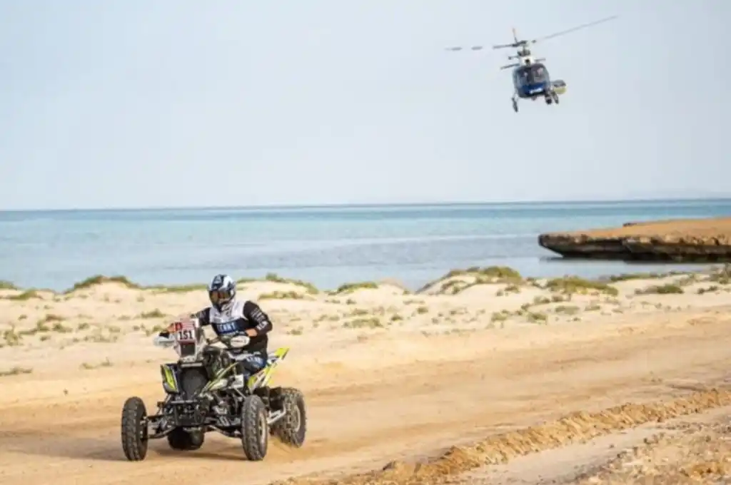 Dakar en Arabia Saudita: el argentino Manuel Andújar ganó la primera etapa en cuatriciclos