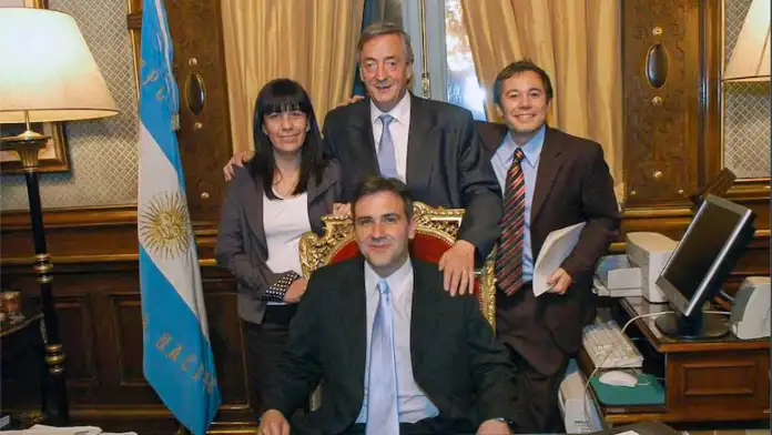 Altri tempi. Martín Llaryora y su padrino político, Néstor Kirchner.